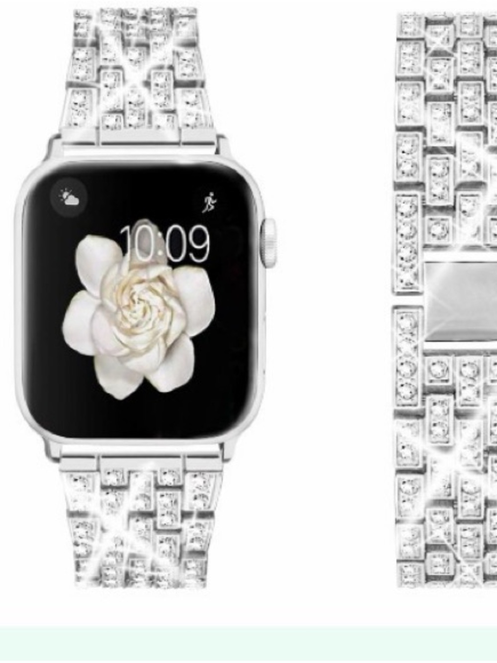 Bling Stainless Steel Wrist Watch Band+Case For Apple watch 11 10 9 8 7 6 5 4 #8